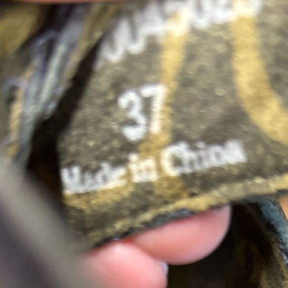 Fly London Leather Wedge Shoes size 37 Purple Brown Mettalic color - Picture 7 of 8